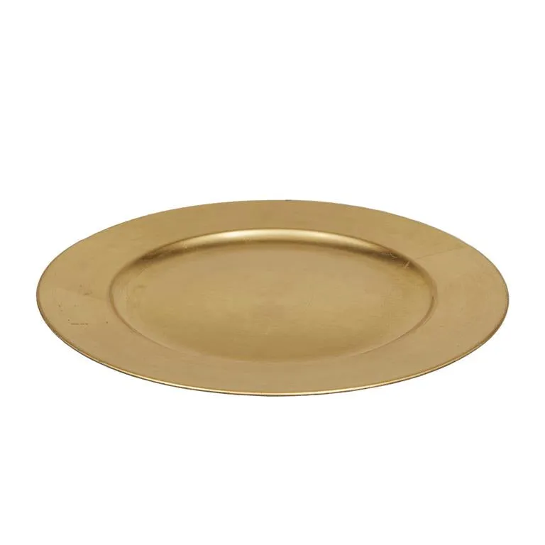 1 PIECE GOLD MELAMINE CHARGER,