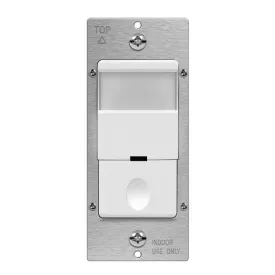 120V Occupancy/Vacancy Motion Sensor Light Switch PIR 3-Way White