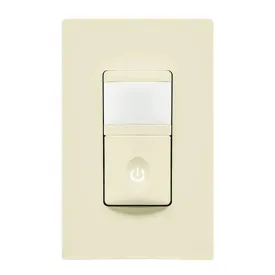 120V Vacancy Motion Sensor Light Switch Single Pole Light Almond