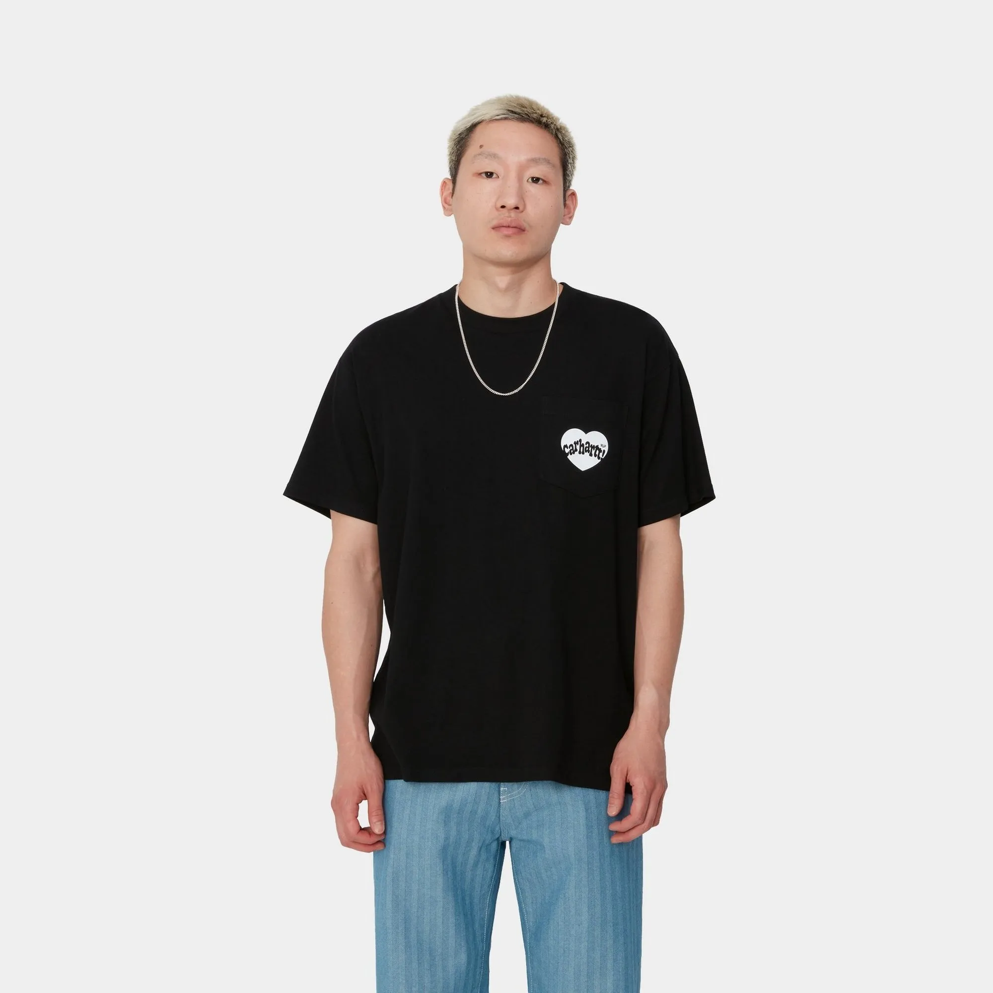 Amour Pocket T-Shirt | Black / White