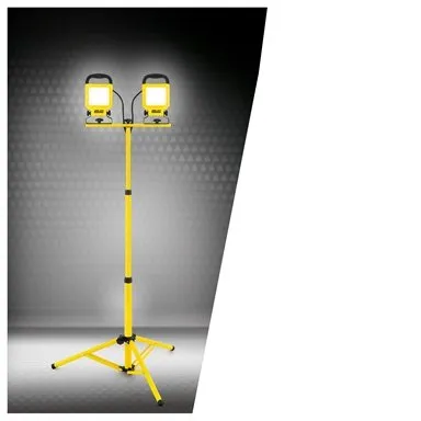 Arlec 2 x 20W 2800lm LED Work Light With Tripod - Yellow