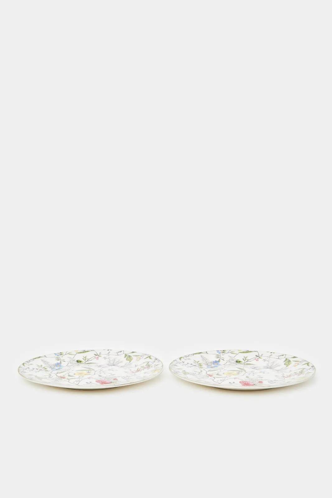 Assorted Floral Printed Plate Set (2 Piece)