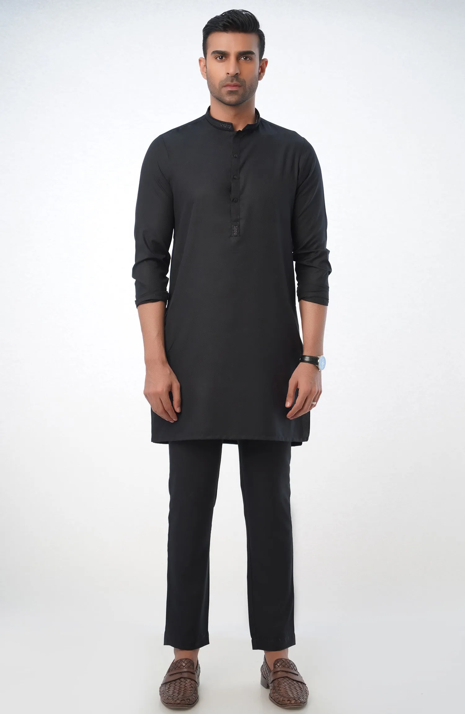 Black Fancy Kurta Pajama