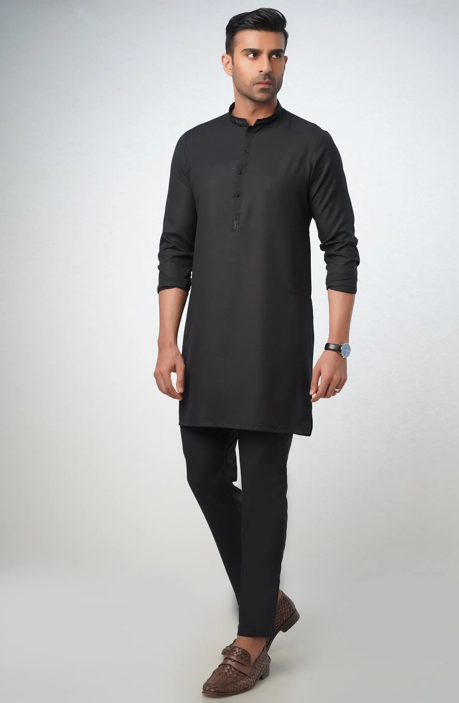 Black Fancy Kurta Pajama