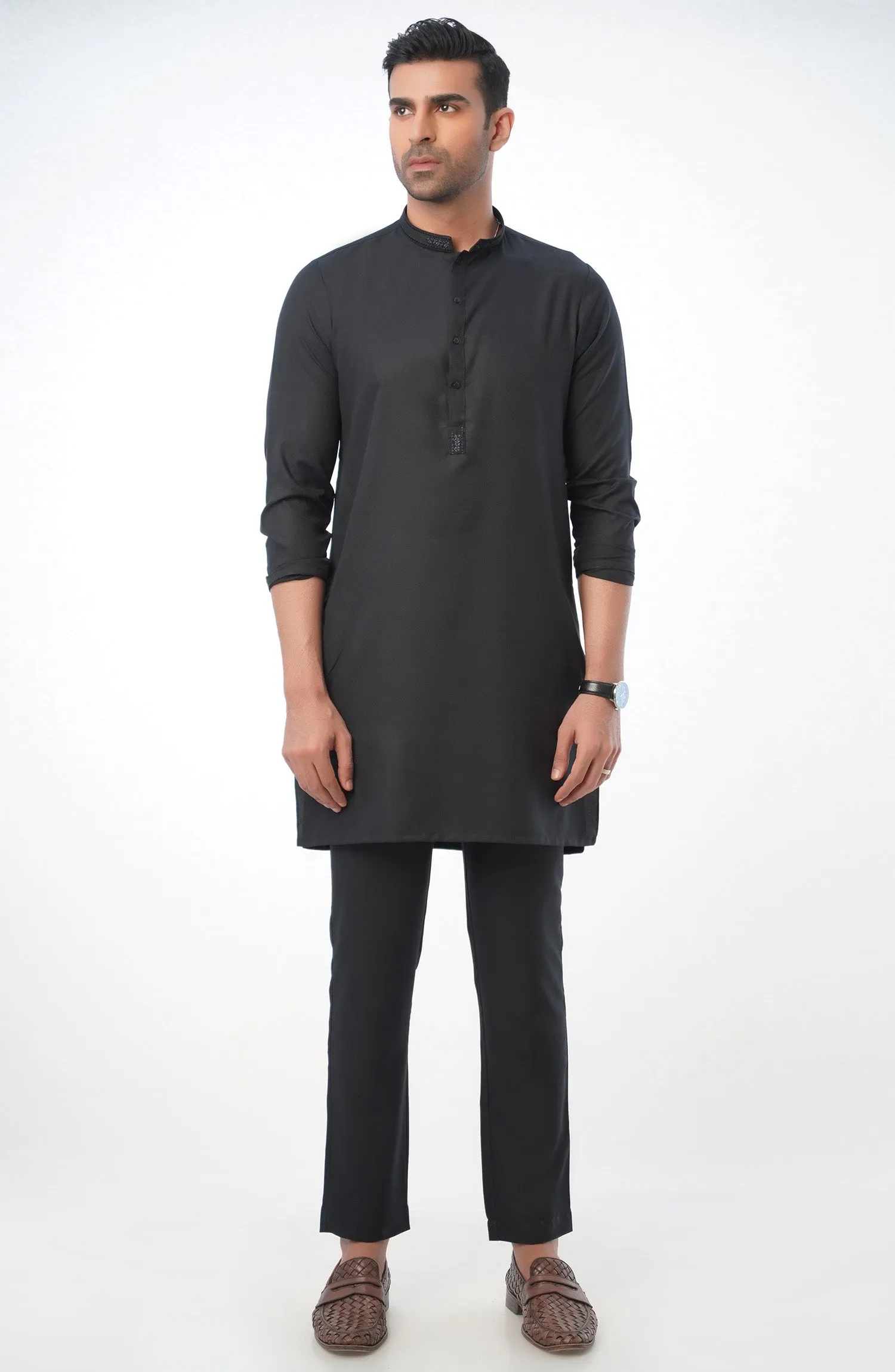 Black Fancy Kurta Pajama