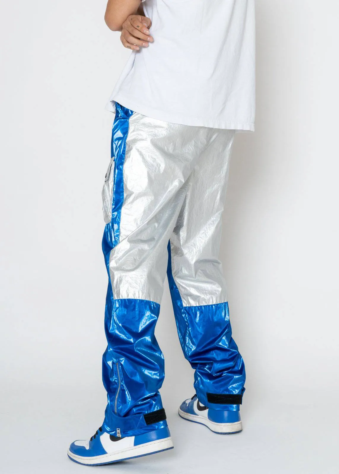 Blank State Men's Pants in Metallic Blue