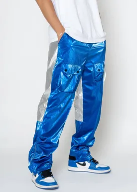 Blank State Men's Pants in Metallic Blue