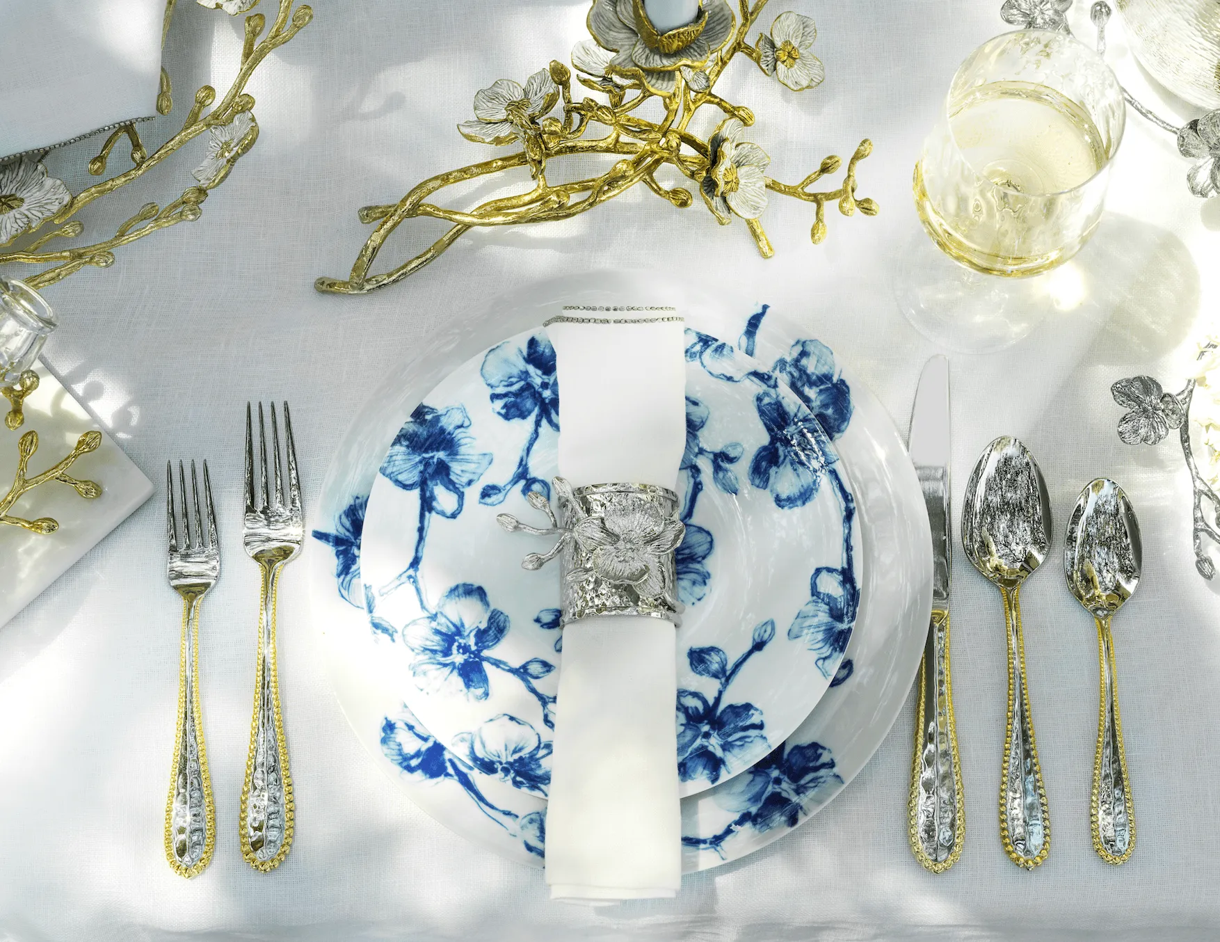 Blue Orchid Dinnerware