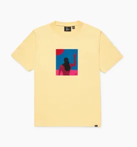 by Parra God Speed T-Shirt 'Pale Yellow'