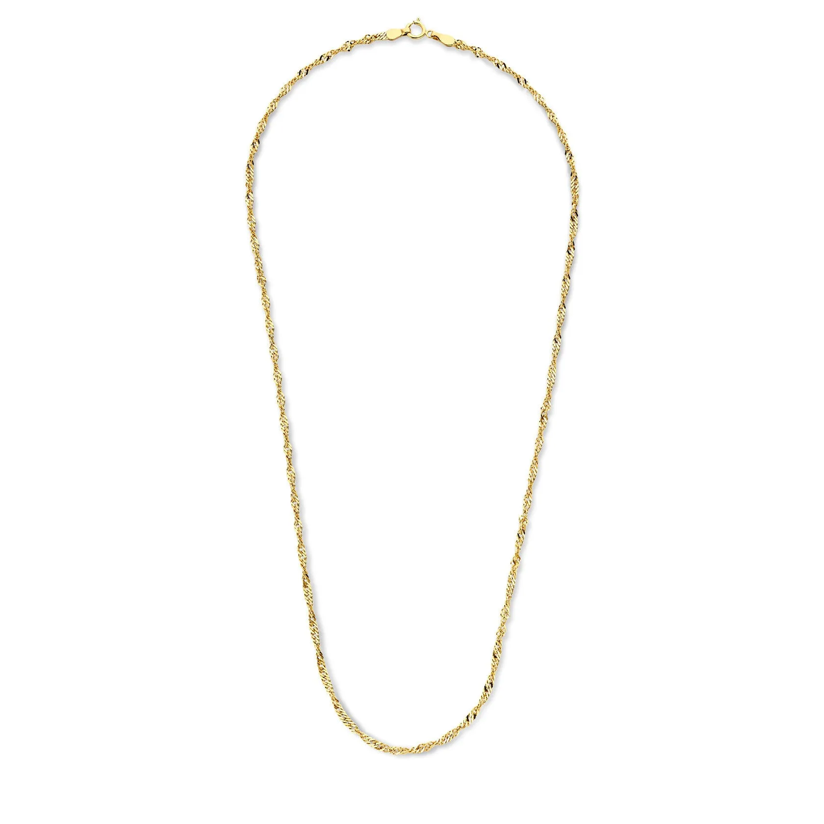 Cadeau d'Isabel 14 karat gold necklace and bracelet gift set