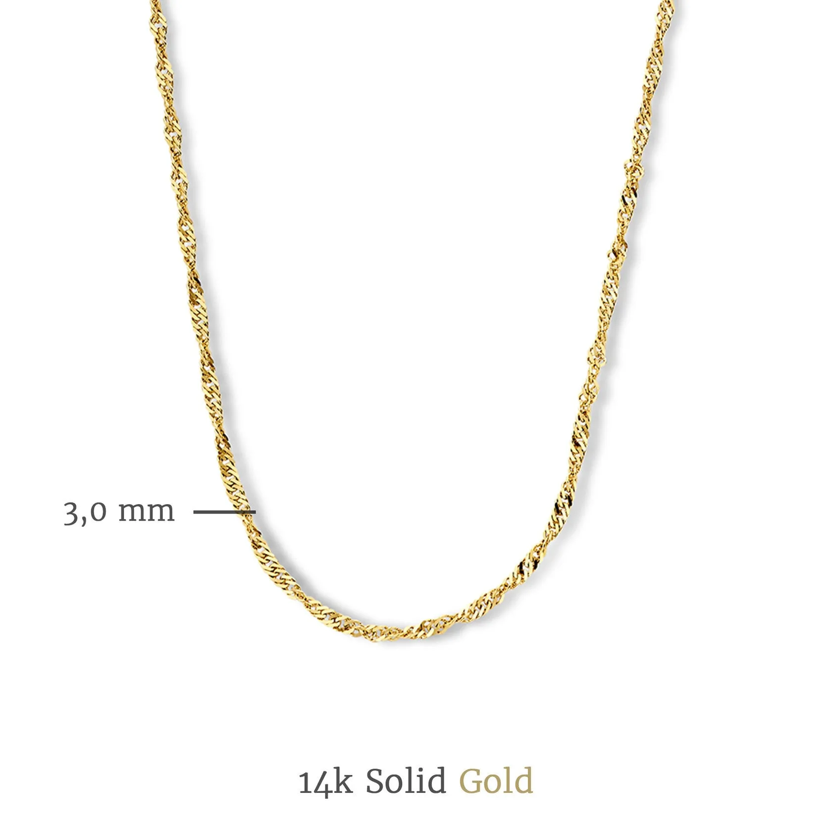 Cadeau d'Isabel 14 karat gold necklace and bracelet gift set