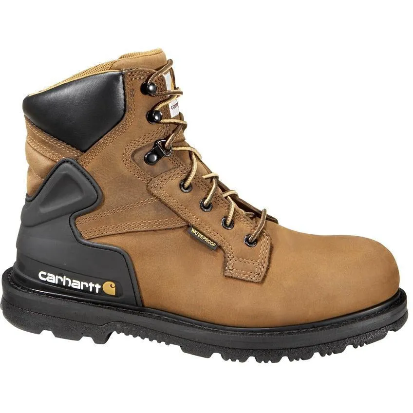 Carhartt Men's 6" Steel Toe Waterproof Work Boot - Brown - CMW6220