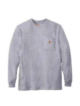 Carhartt Pocket Long Sleeve Tee Heather Grey