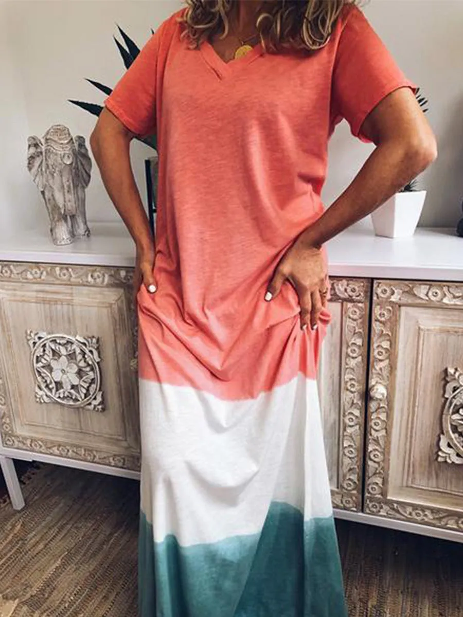 Casual Loose Tunic Maxi Dress