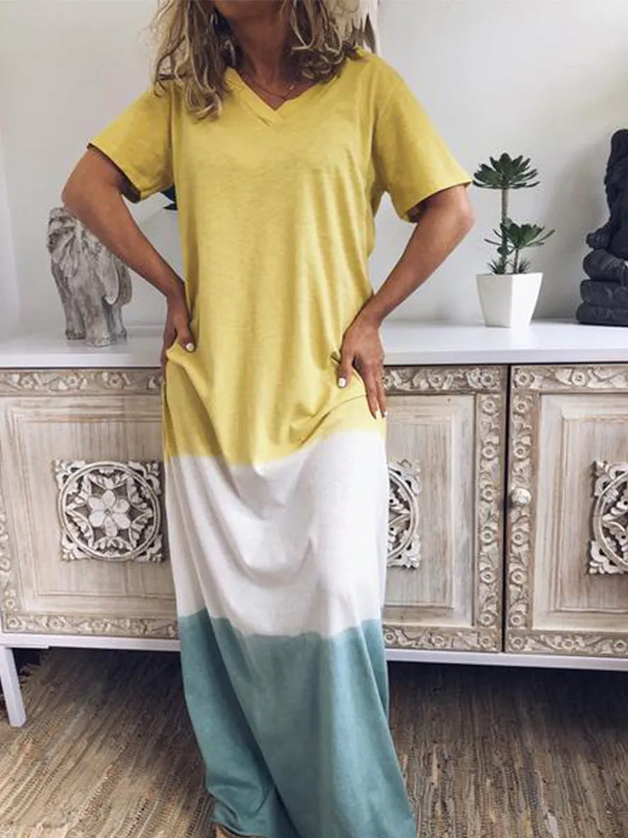 Casual Loose Tunic Maxi Dress