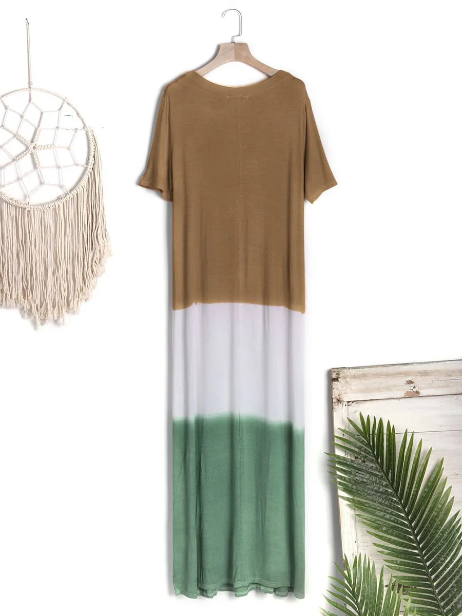 Casual Loose Tunic Maxi Dress