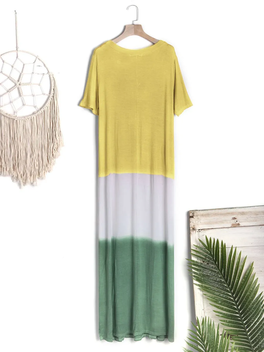 Casual Loose Tunic Maxi Dress