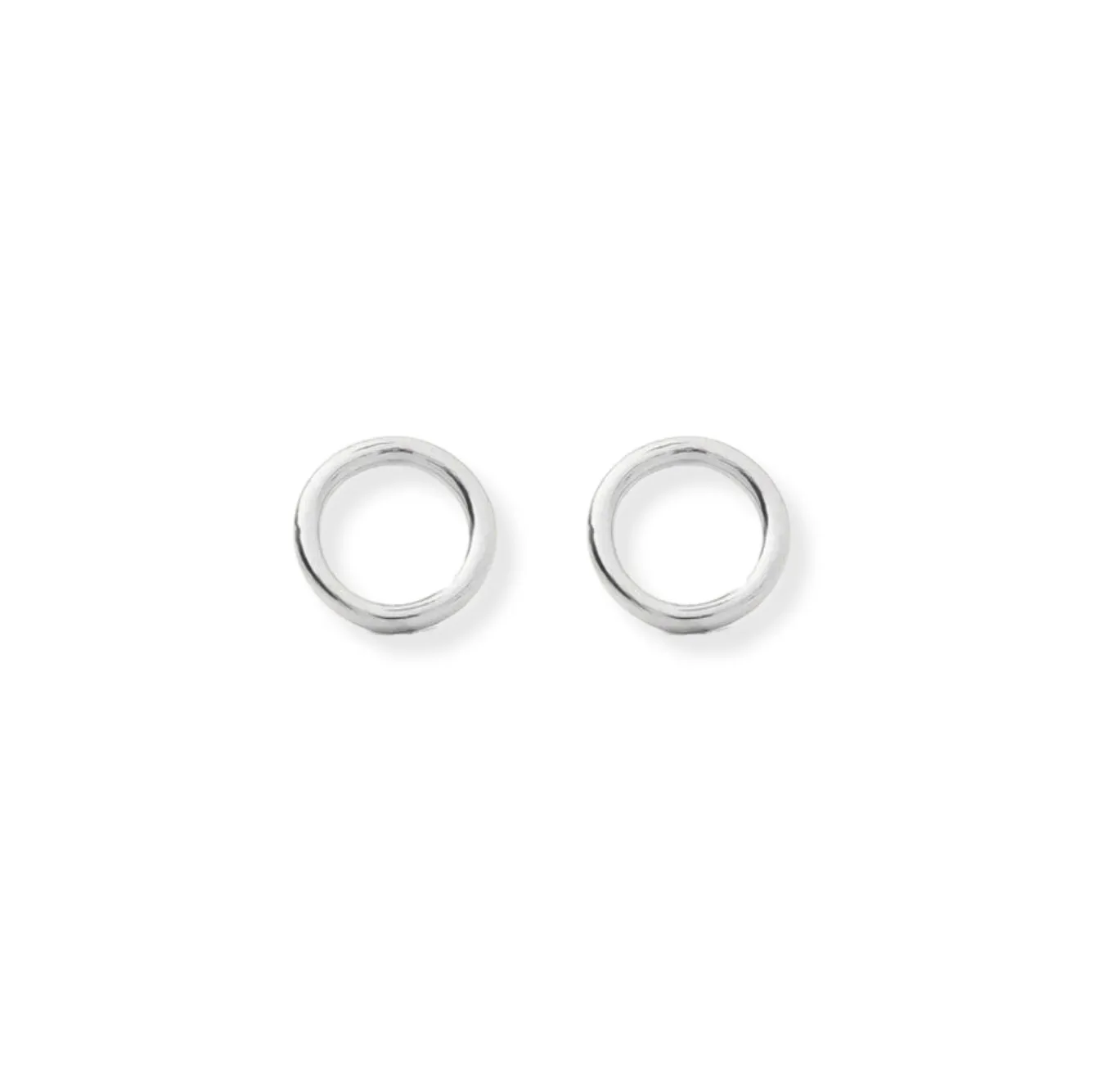 Circle Silhouette Gold Studs