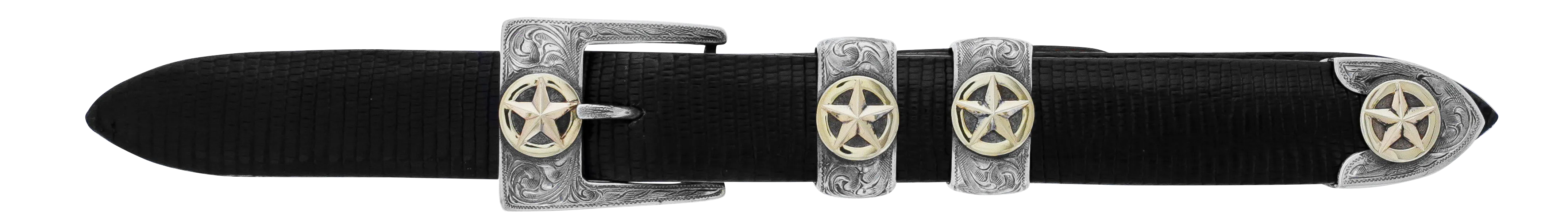 Clint Orms 1" Gold Star Buckle Set