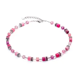 Coeur De Lion GeoCUBE® Iconic Viva Magenta Necklace