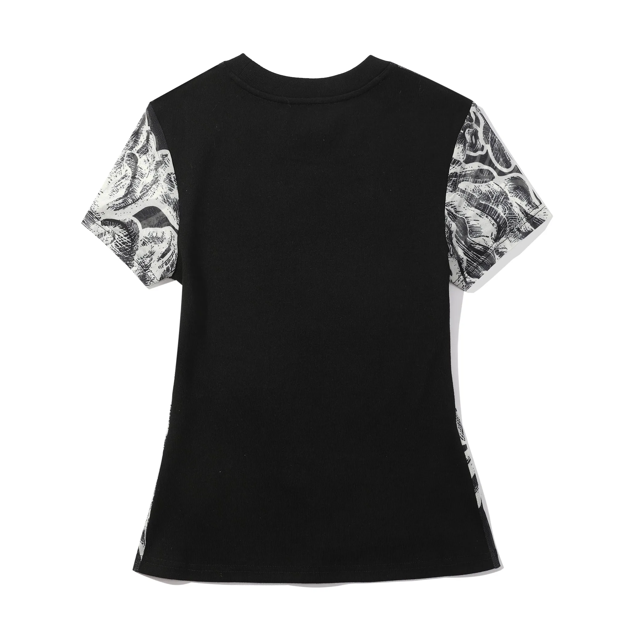 Coral Baby Tee - Black