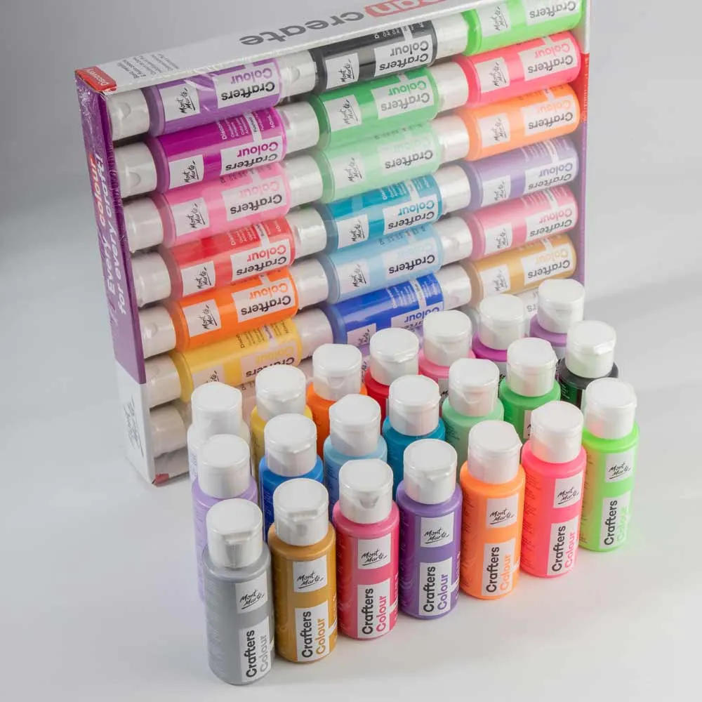 Crafters Colour Discovery Paint Set 21pc x 60ml (2 US fl.oz)