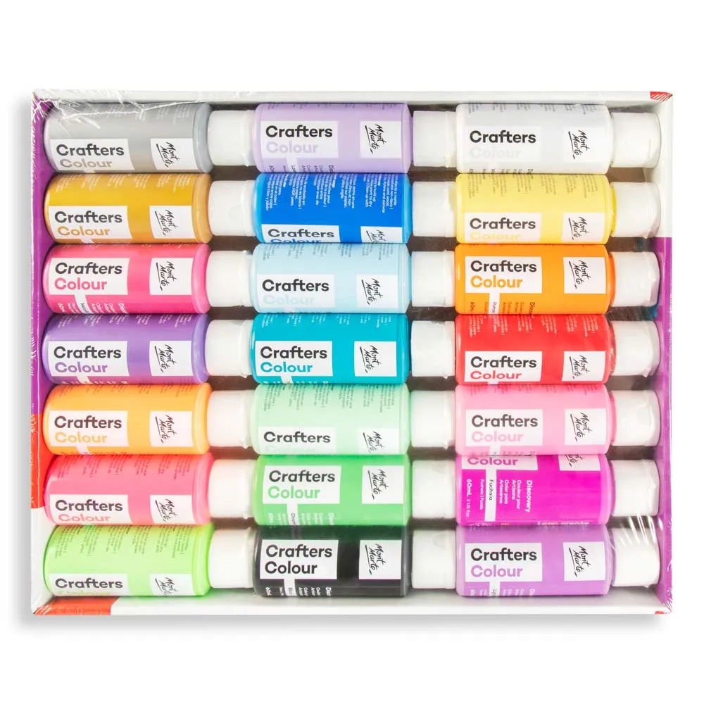 Crafters Colour Discovery Paint Set 21pc x 60ml (2 US fl.oz)