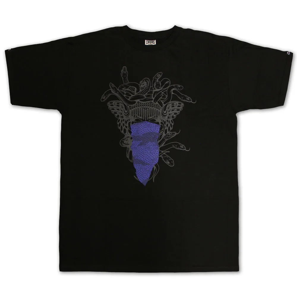 Crooks & Castles Medusa Speckle Tiger T-shirt Black