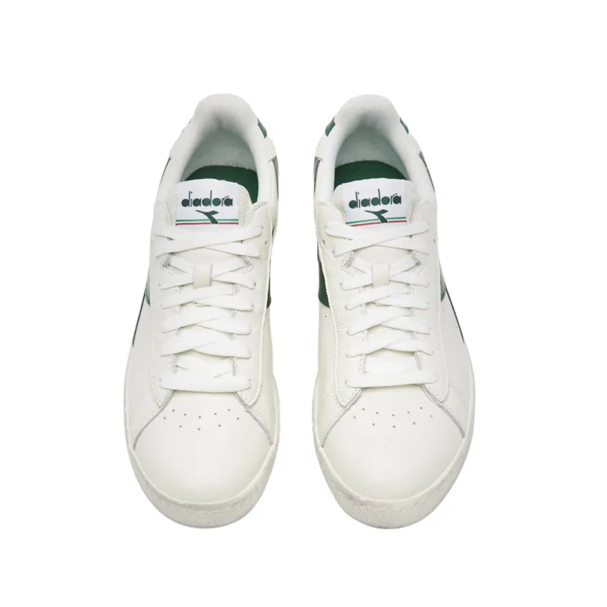 DIADORA SNEAKERS GAME L LOW WAXED BIANCO - VERDE