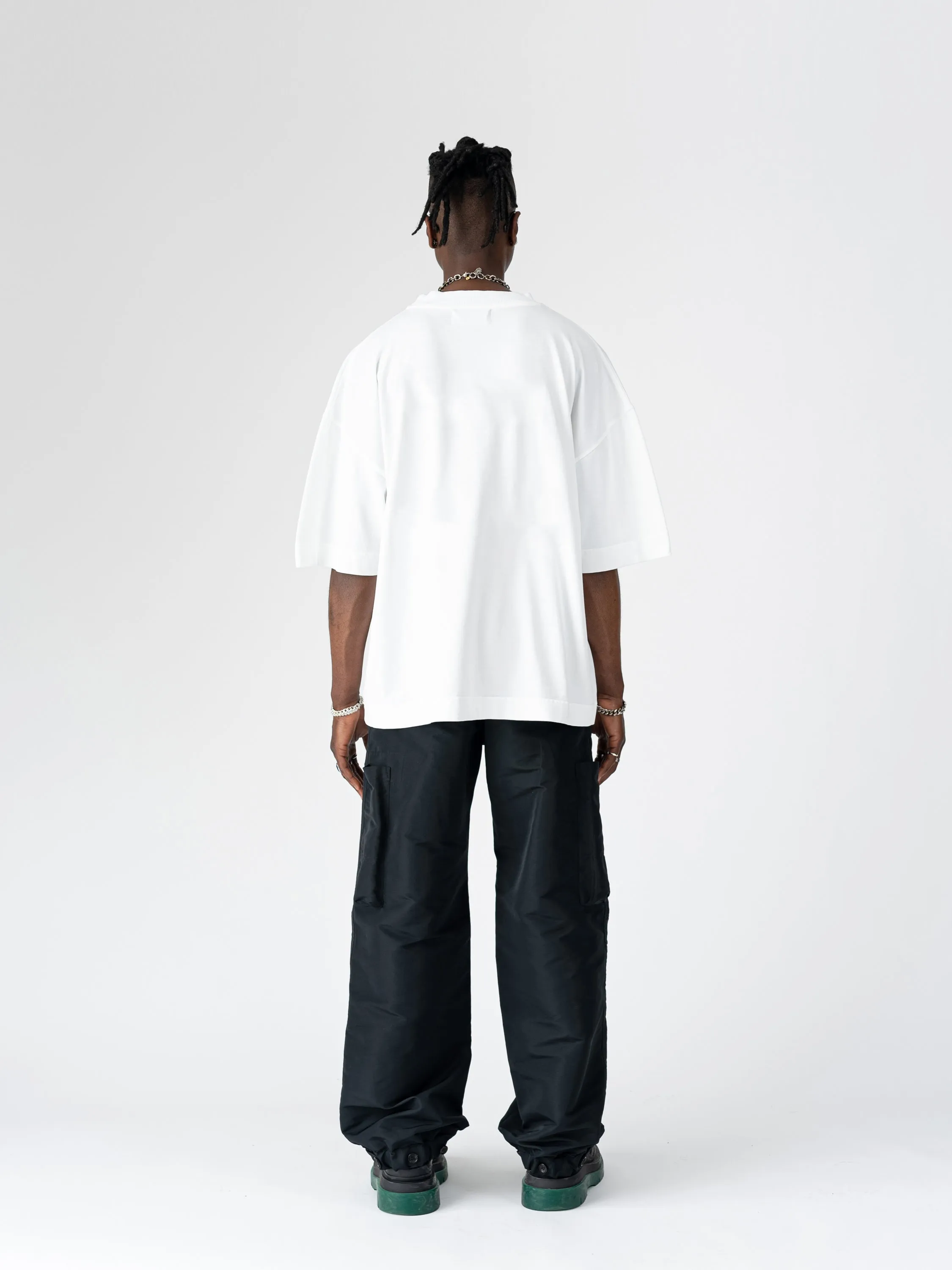 DNS006 'SILHOUETTE' T-SHIRT IN WHITE