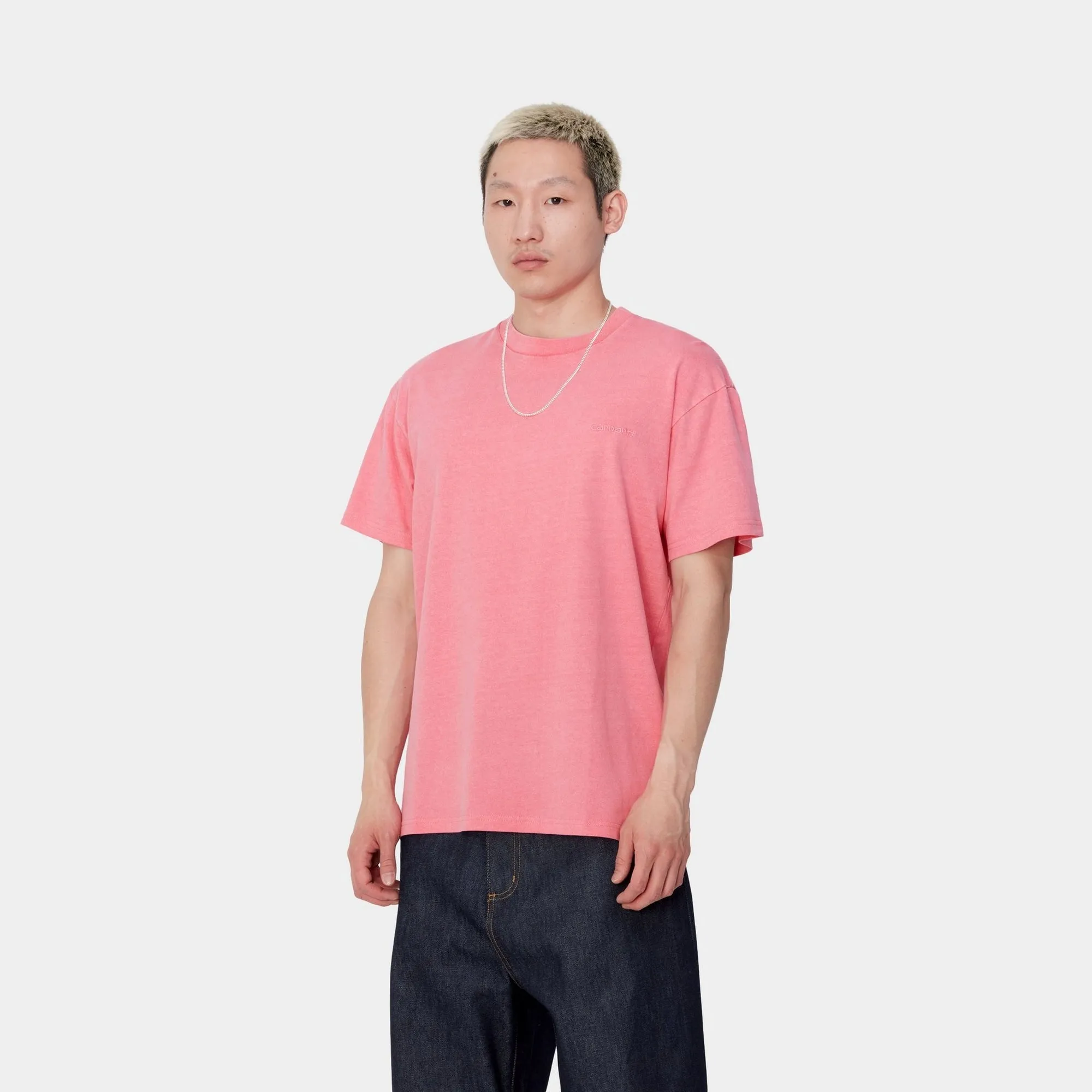 Duster Script T-Shirt | Charm Pink