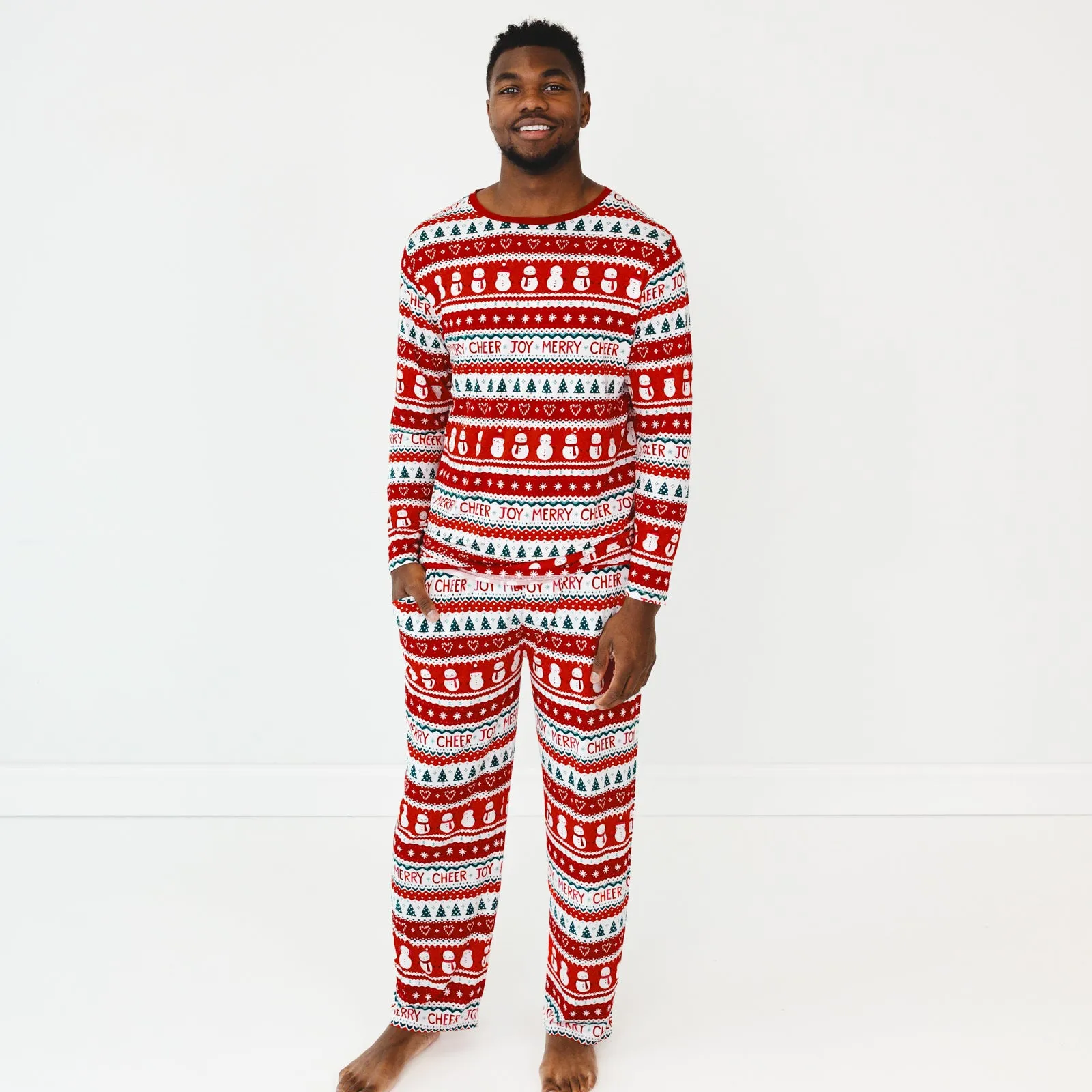 Festive Fair Isle Men's Pajama Top