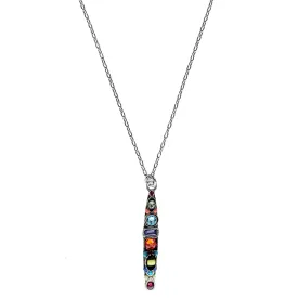 Firefly Designs Long Slender Colorful Necklace