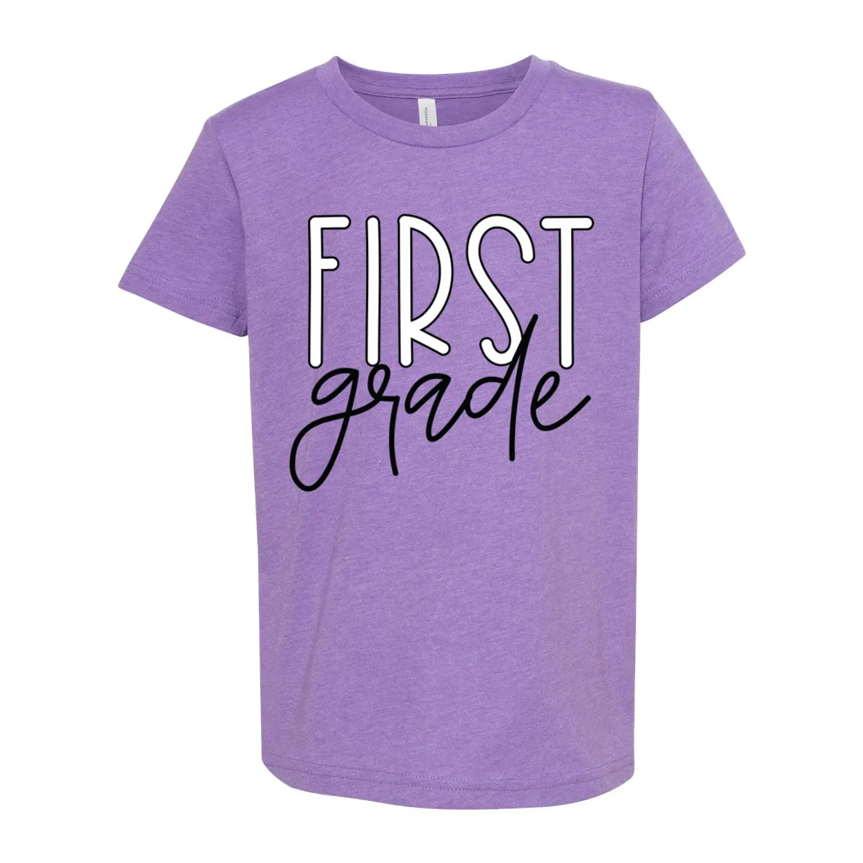 First Grade YOUTH Block Script T-Shirt