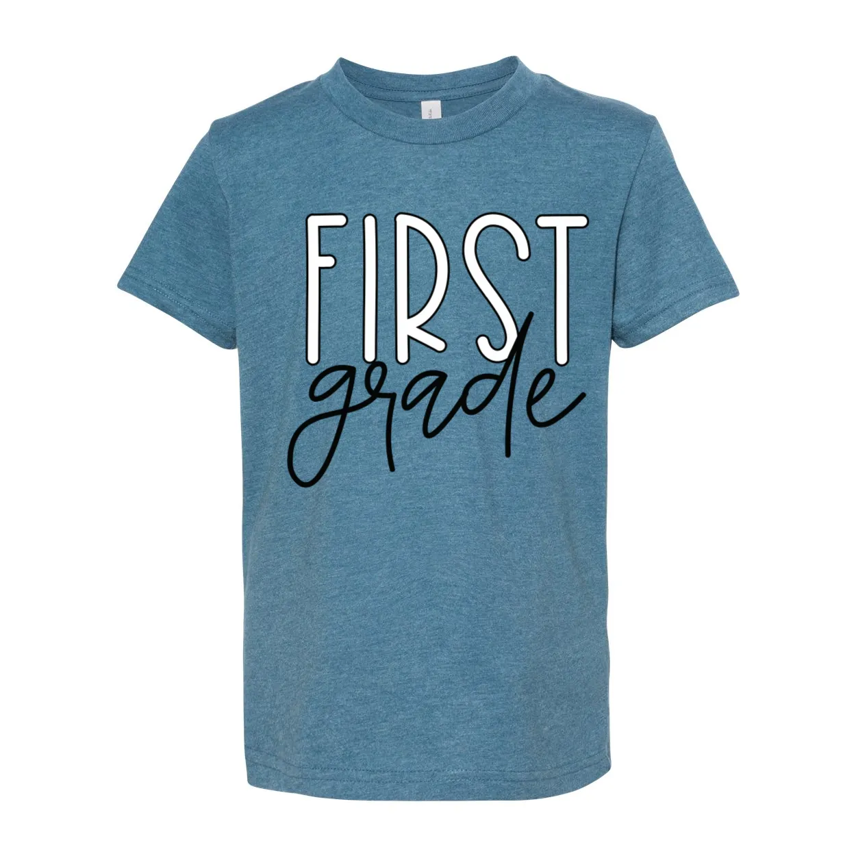 First Grade YOUTH Block Script T-Shirt