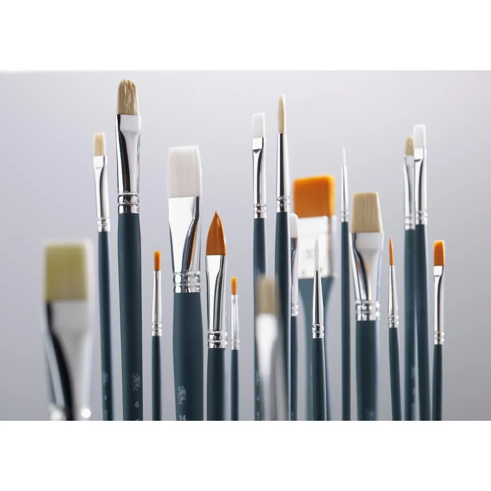 Foundation Acrylic Brush - Short Handle - 6 Pack