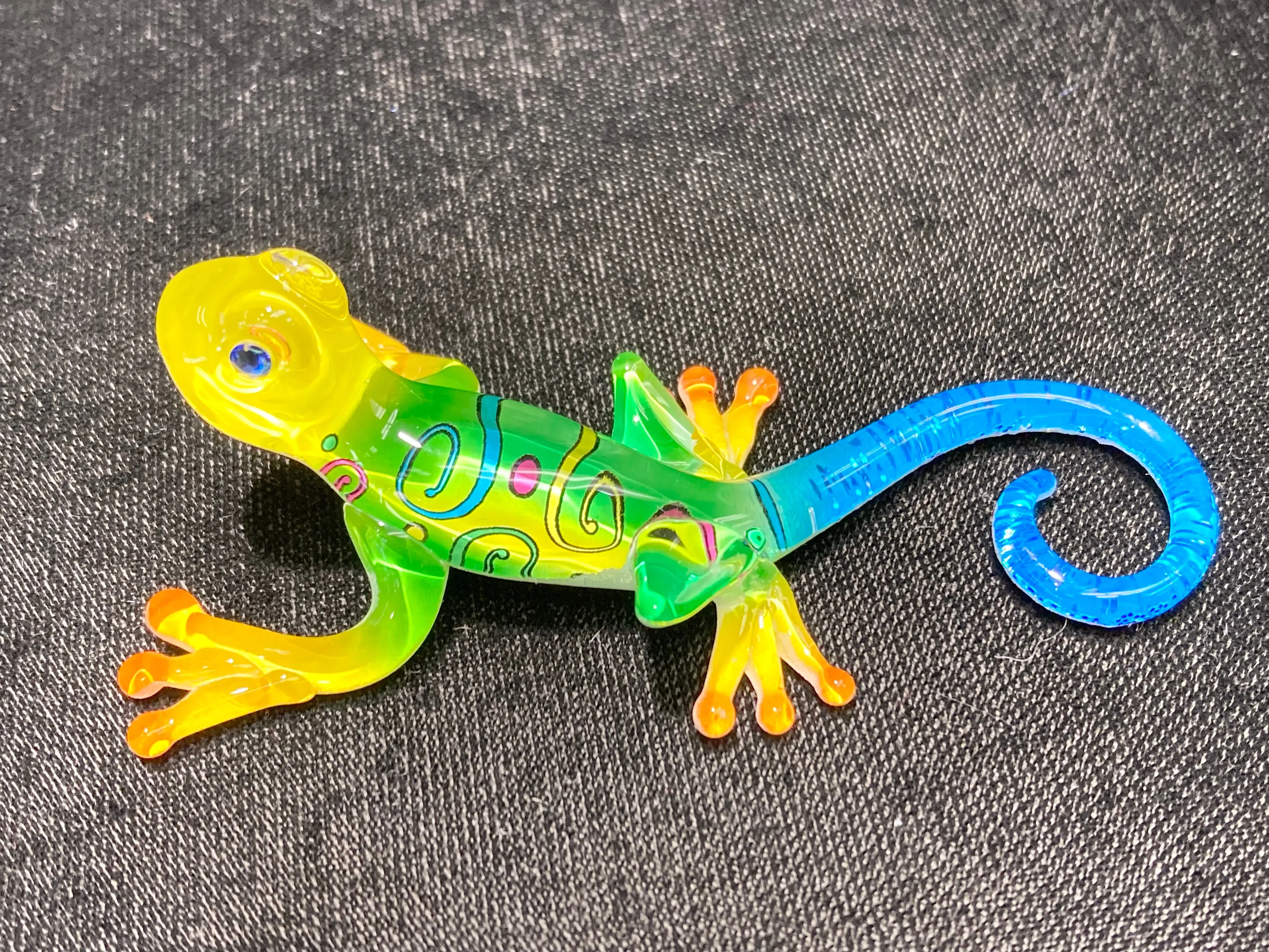 Gecko Hawaii Glass Figurine