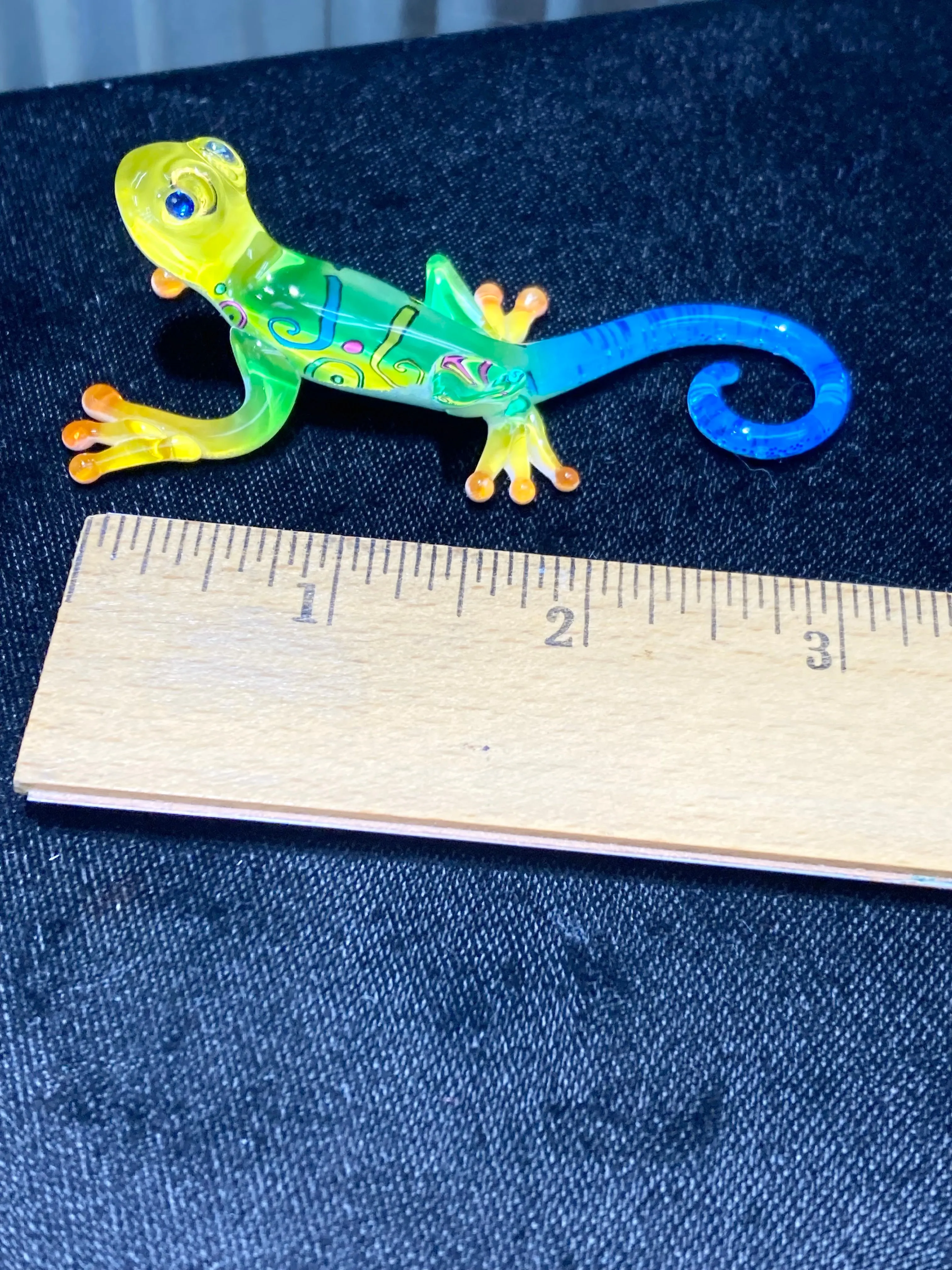 Gecko Hawaii Glass Figurine