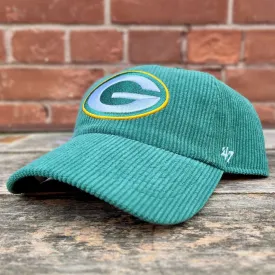 Green Bay Packers NFL Thick Cord Clean Up Cap