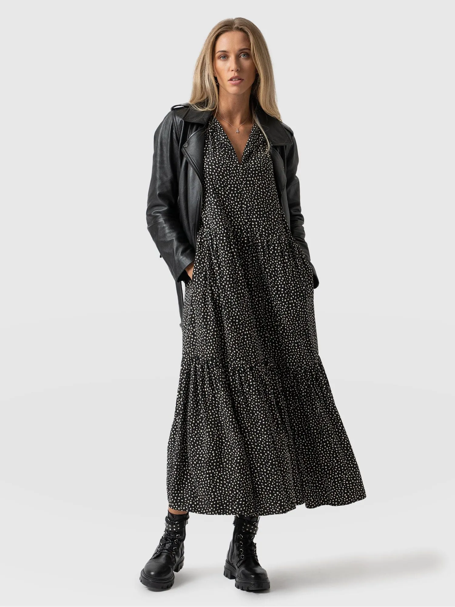 Greenwich Dress - Black Spot