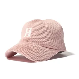 HOMEGAME - H LOGO COTTON KNIT BASEBALL CAP PINK【HG241414】