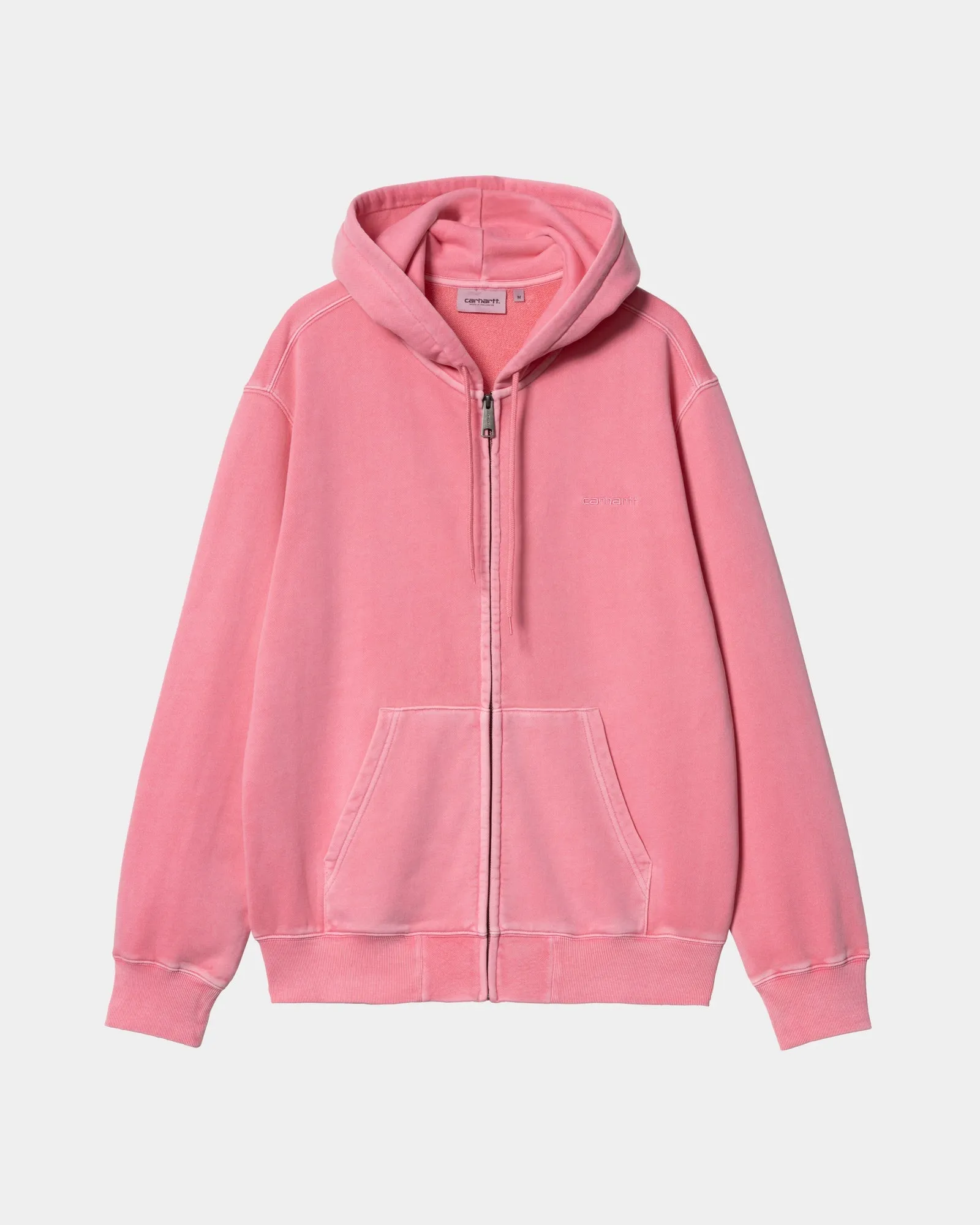 Hooded Duster Script Jacket | Charm Pink