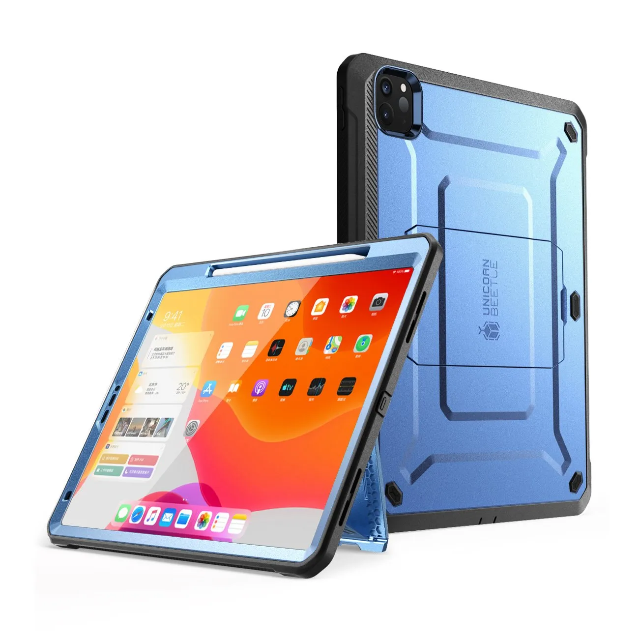 iPad Pro 11 Inch (2020) Unicorn Beetle Pro Rugged Case-Metallic Blue