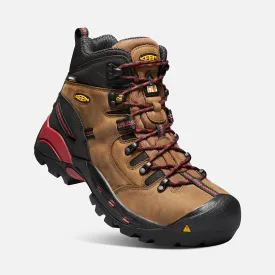 Keen Utility men's CSA Hamilton Waterproof Boot (carbon fiber toe) 1020096 bison/jester red