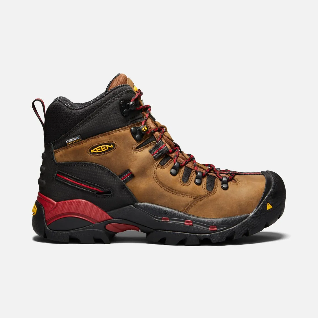 Keen Utility men's CSA Hamilton Waterproof Boot (carbon fiber toe) 1020096 bison/jester red