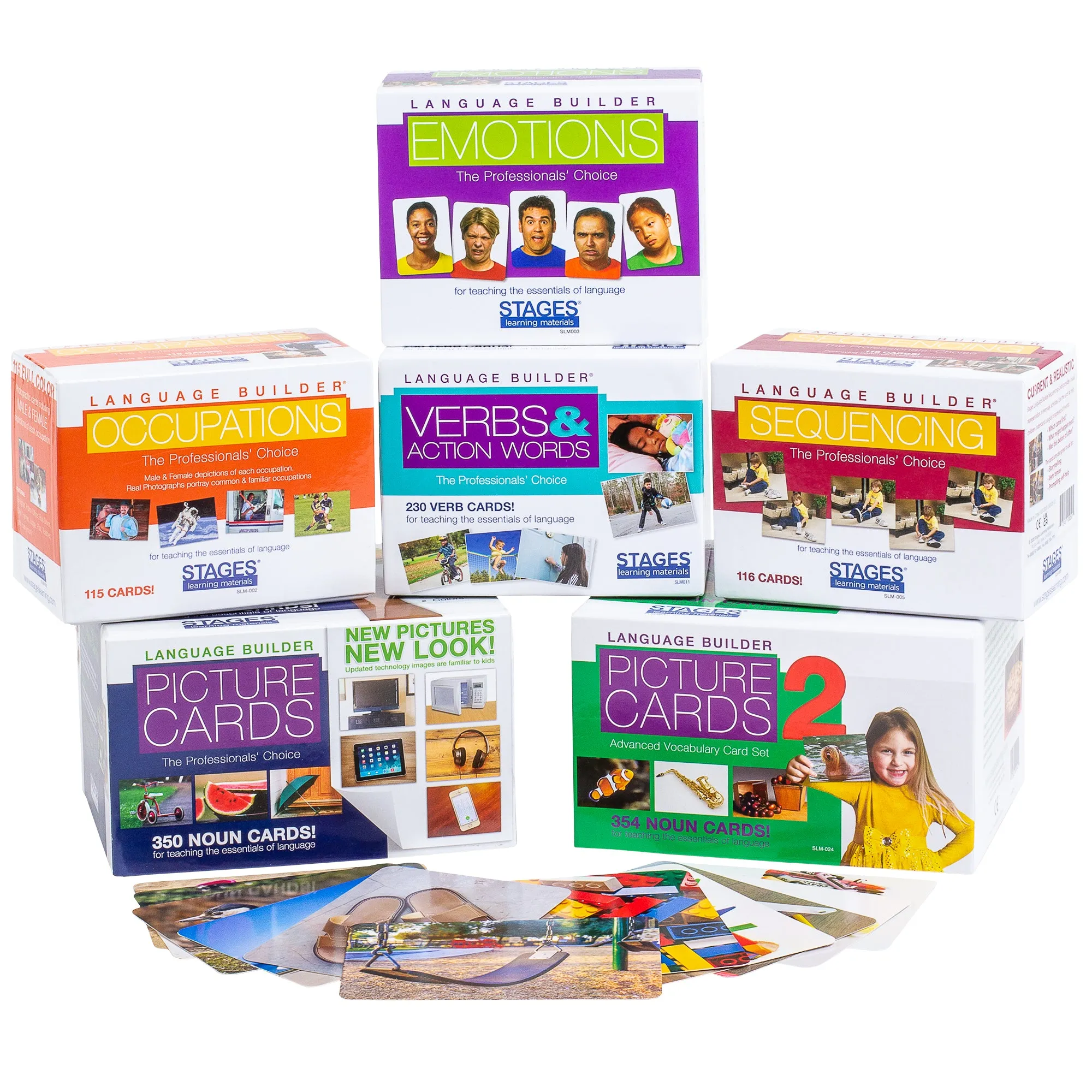 Language Builder 6-Box Flashcard Set