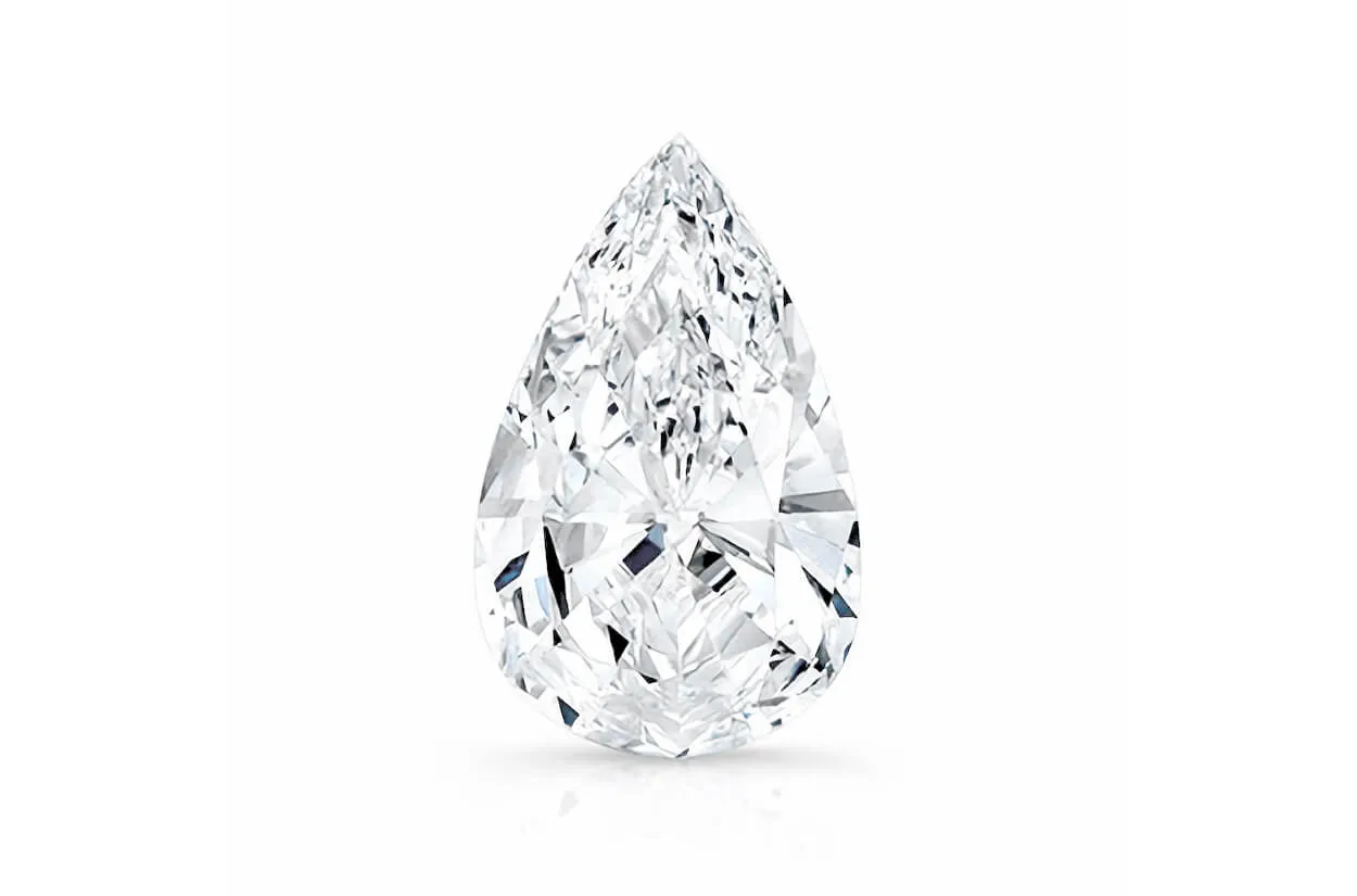 Loose Diamond Pear 2.33 cts E VS2 GIA Certified