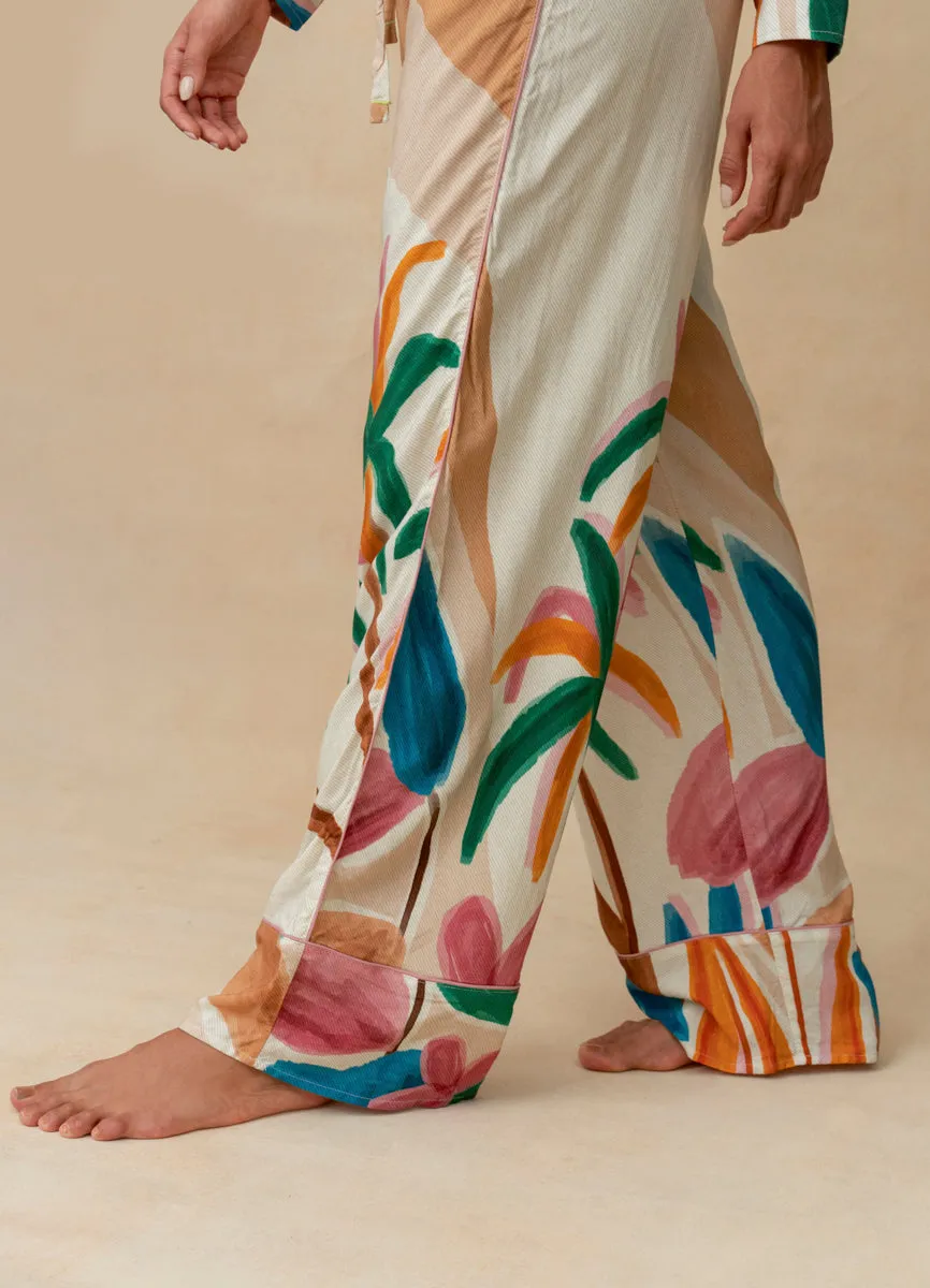 Maaji Almond Bay Dandelion Long Sleeve Pant Set