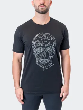 Maceoo Tee Scribleskull | Black