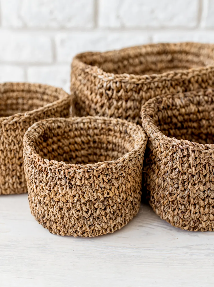 nature storage basket sets